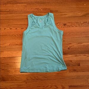 Brooks Aqua Sleeveless Top